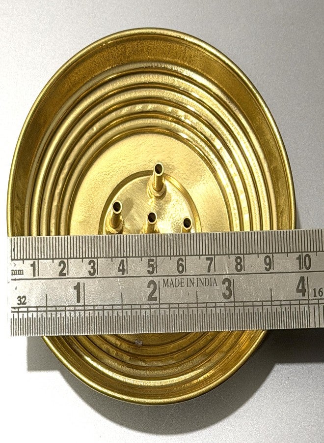 Sacch One Agarbatti Stand with 5 Holders, Ash Catcher Tray for Pooja Room and Office Space,35gms,9.8 cms. - Image 2